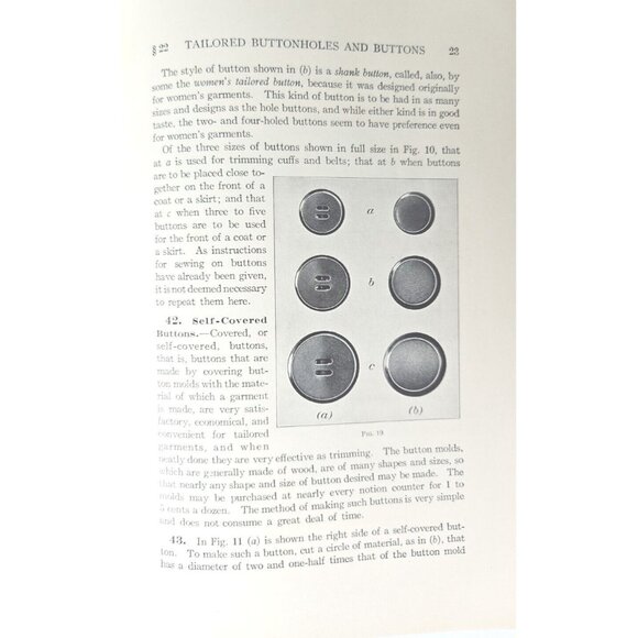 1916 Tailored Buttonholes Buttons & Tools Womens Institute of Domestic Arts - Picture 6 of 13